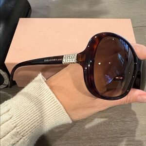 Bvlgari Sunglasses with Rhinestone Detail